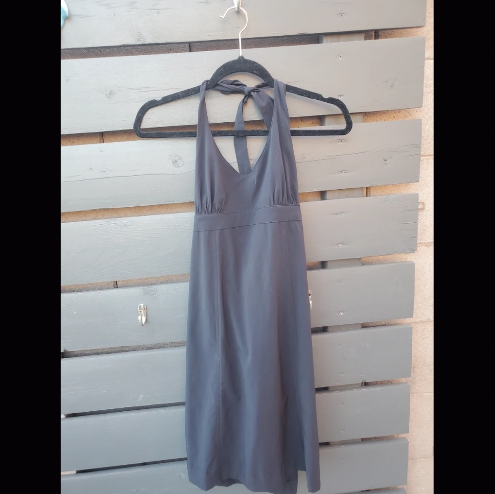 Athleta Halter Black Dress (Medium)